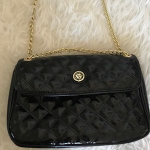 Black quilted purse